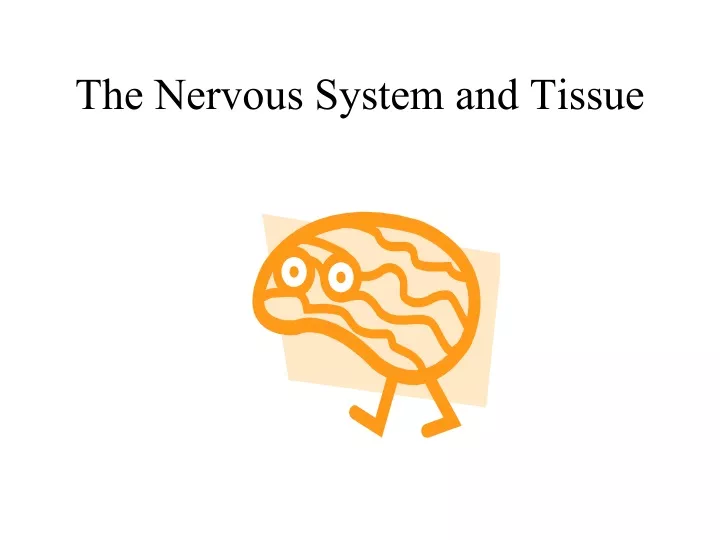 the nervous system and tissue