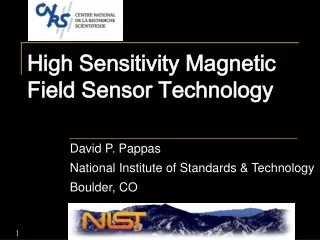 High Sensitivity Magnetic Field Sensor Technology