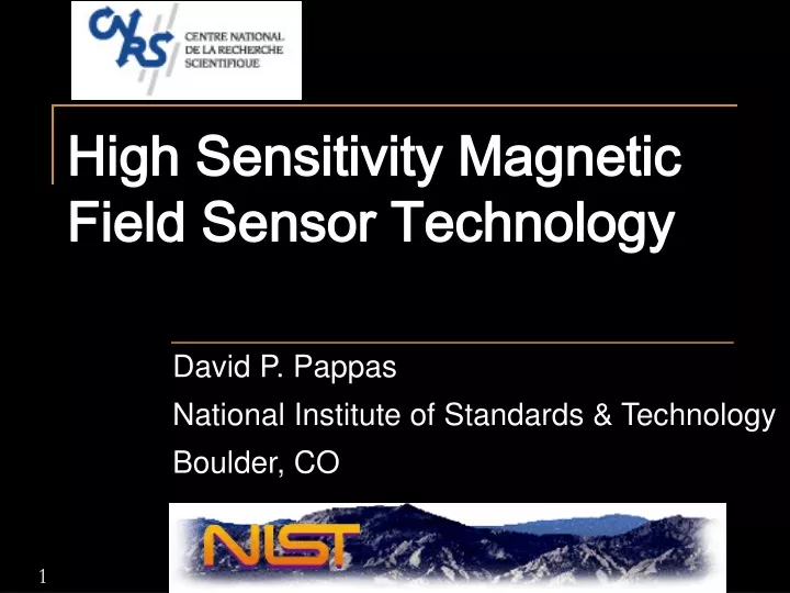 high sensitivity magnetic field sensor technology