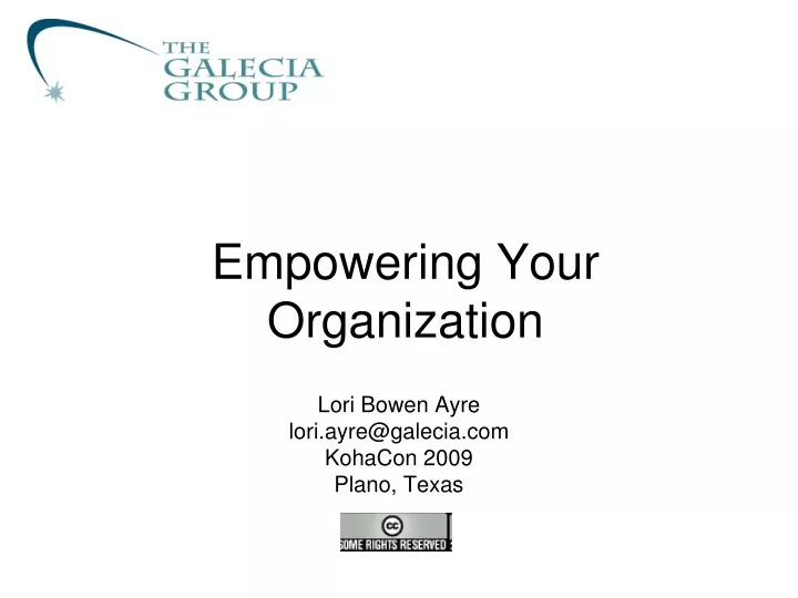 empowering your organization
