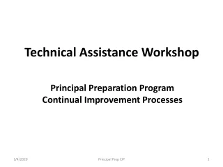 Technical Assistance Workshop