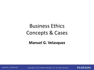 Business Ethics  Concepts &amp; Cases