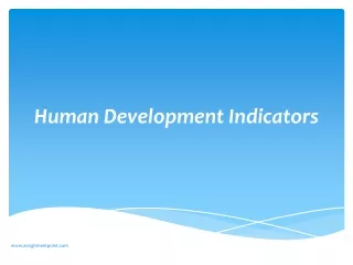 Human Development Indicators