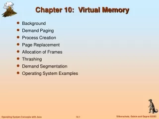 Chapter 10:  Virtual Memory