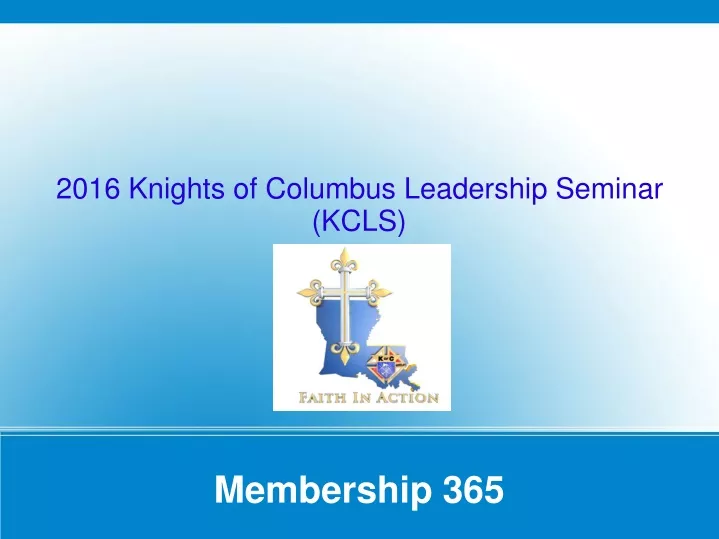 2016 knights of columbus leadership seminar kcls