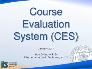 Course Evaluation System (CES)