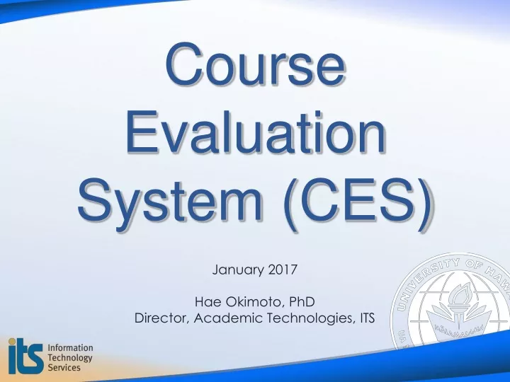 course evaluation system ces