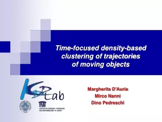 Time-focused density-based clustering of trajectories  of moving objects