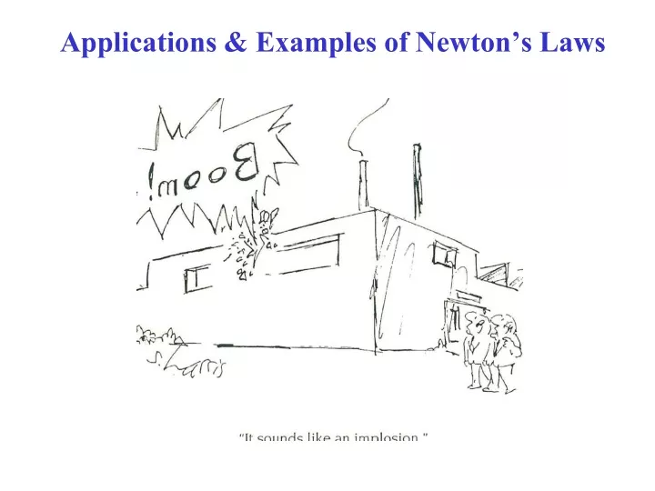 applications examples of newton s laws