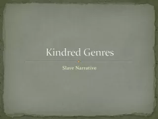 Kindred Genres
