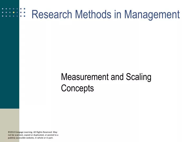 measurement and scaling concepts