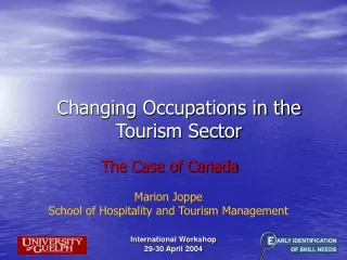 Changing Occupations in the Tourism Sector