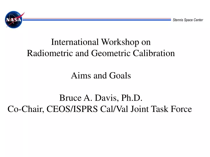 international workshop on radiometric