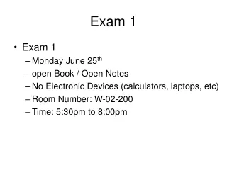 Exam 1