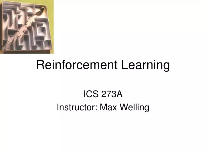 reinforcement learning