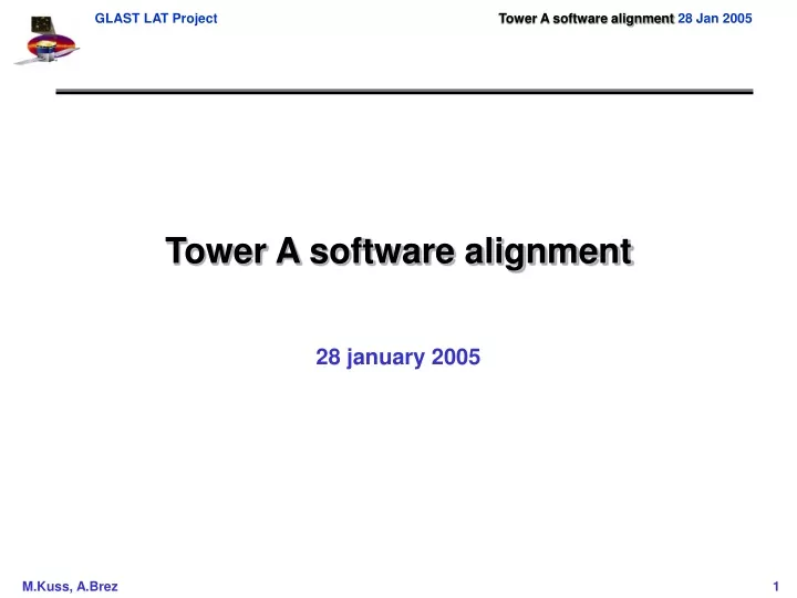 tower a software alignment