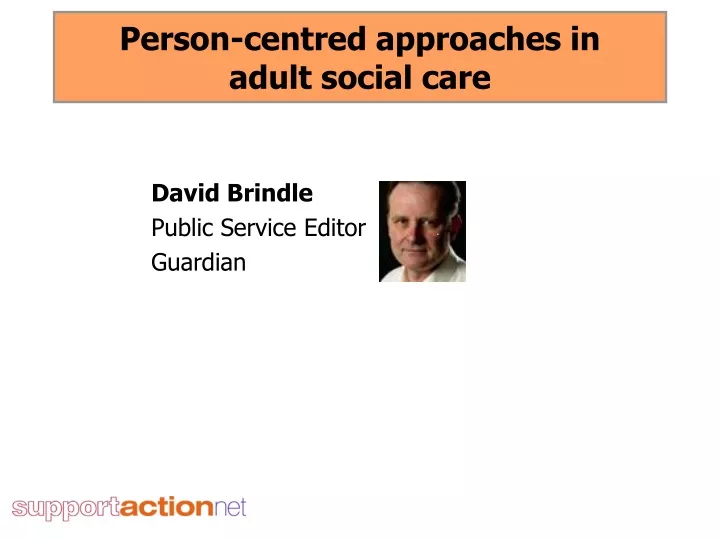 person centred approaches in adult social care
