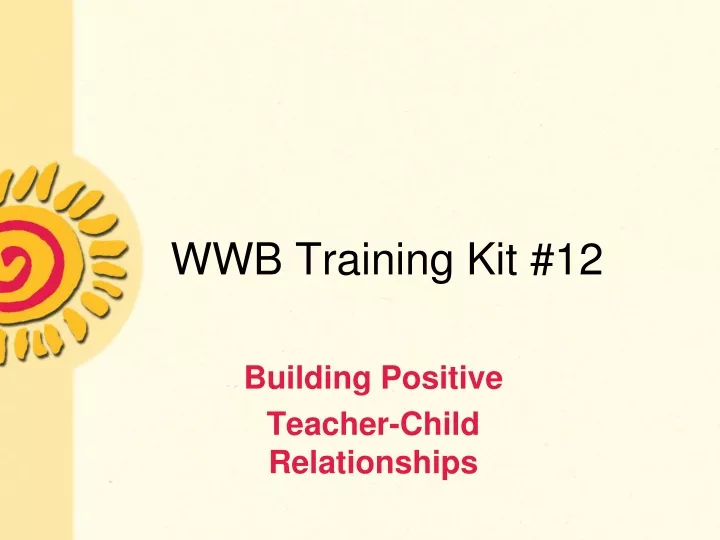 wwb training kit 12