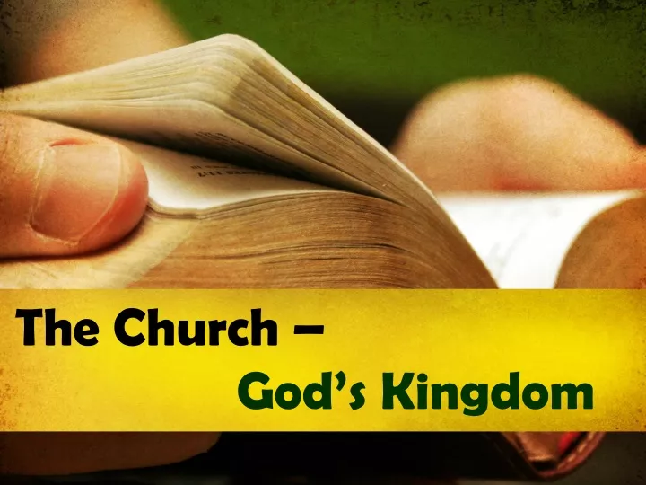 the church god s kingdom