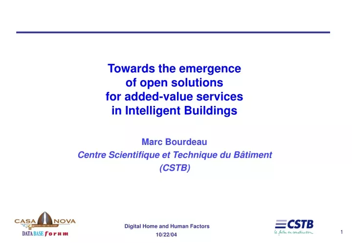 towards the emergence of open solutions for added