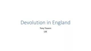 Devolution in England