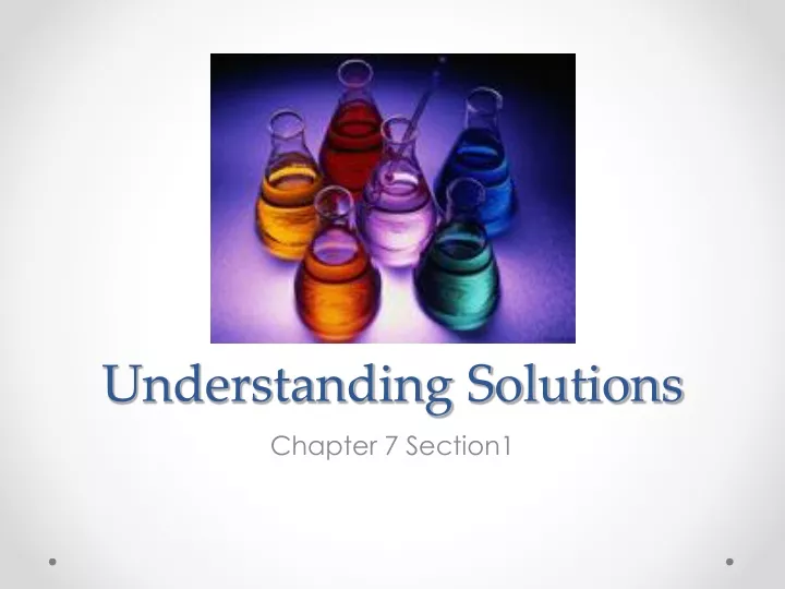 understanding solutions