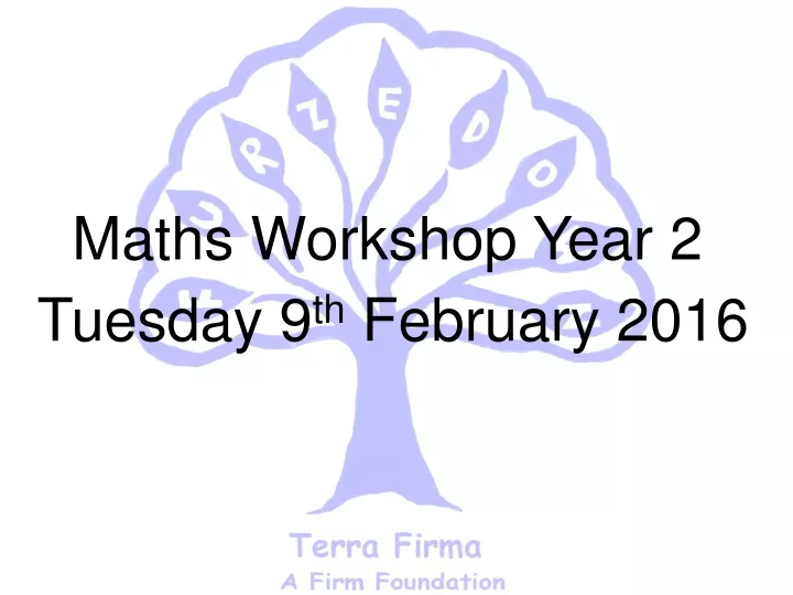 maths workshop year 2