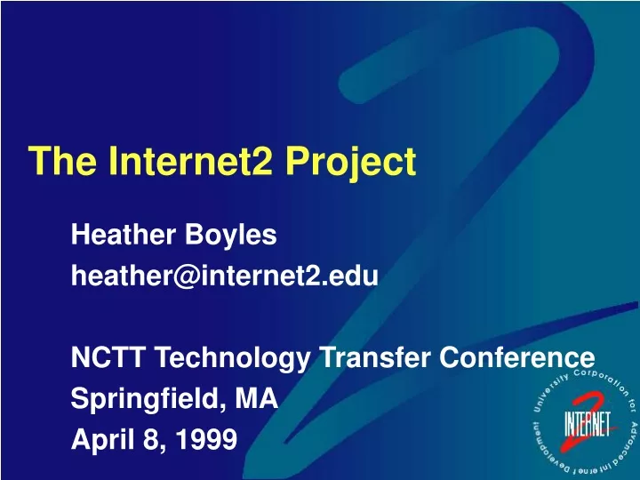 the internet2 project