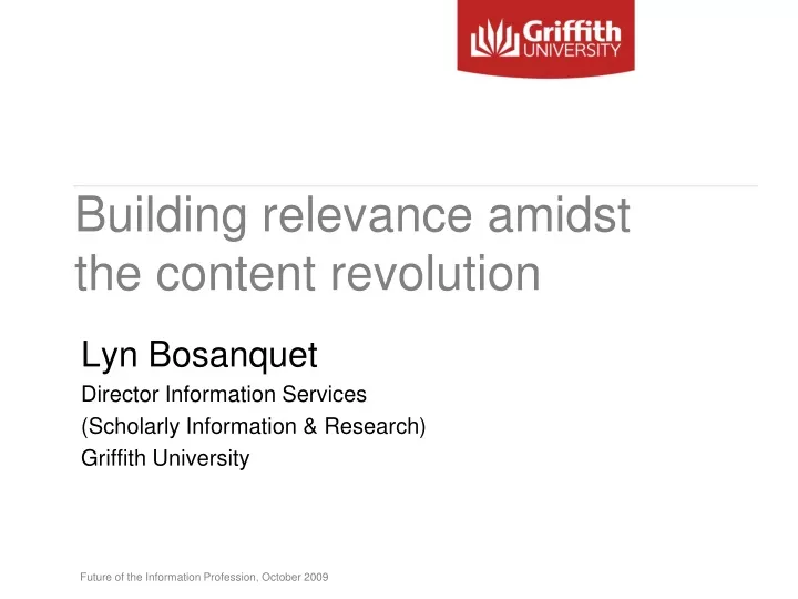 building relevance amidst the content revolution