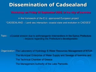 Dissemination of Cadsealand