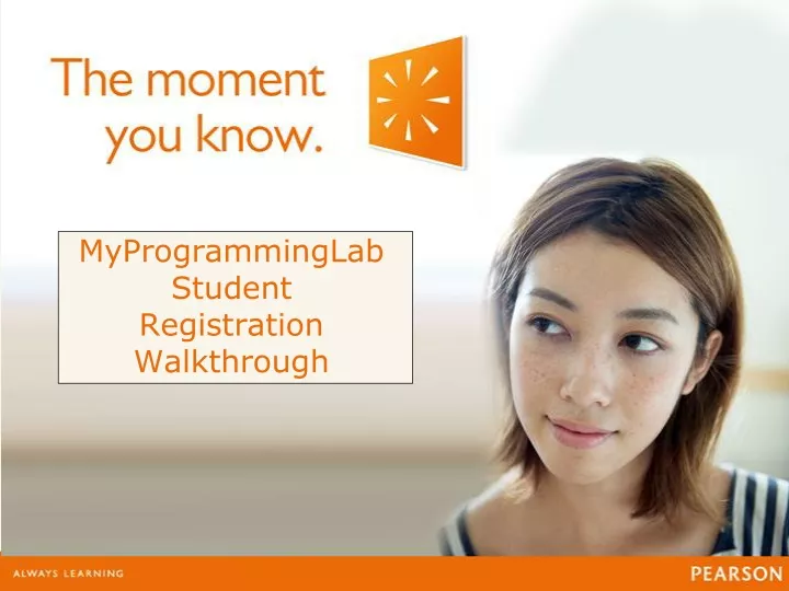 myprogramminglab student registration walkthrough