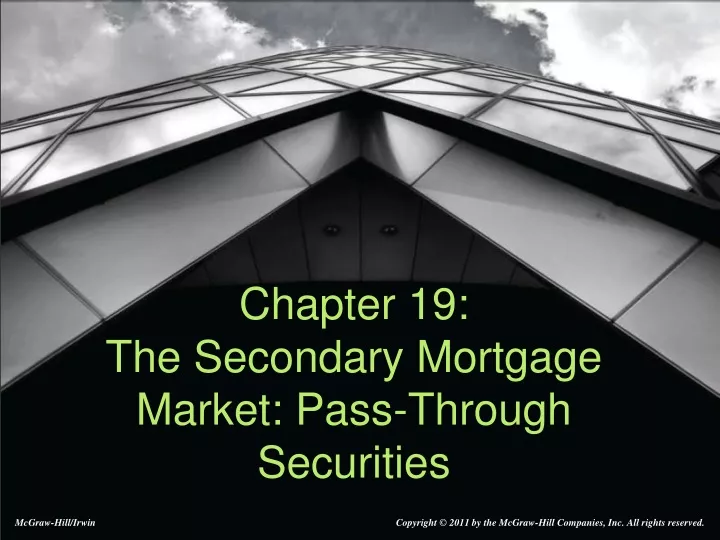 chapter 19 the secondary mortgage market pass