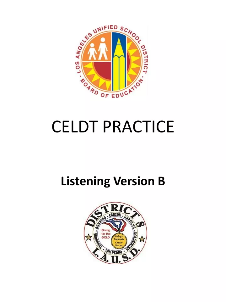 celdt practice