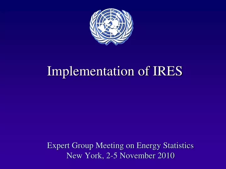 implementation of ires