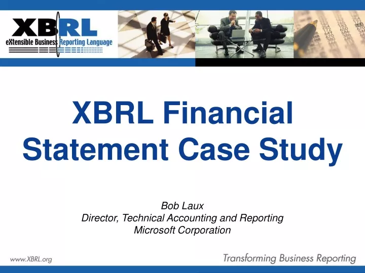 xbrl financial statement case study