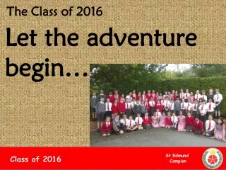 The Class of 2016