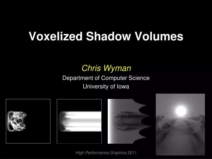 voxelized shadow volumes
