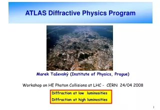 ATLAS Diffractive Physics Program