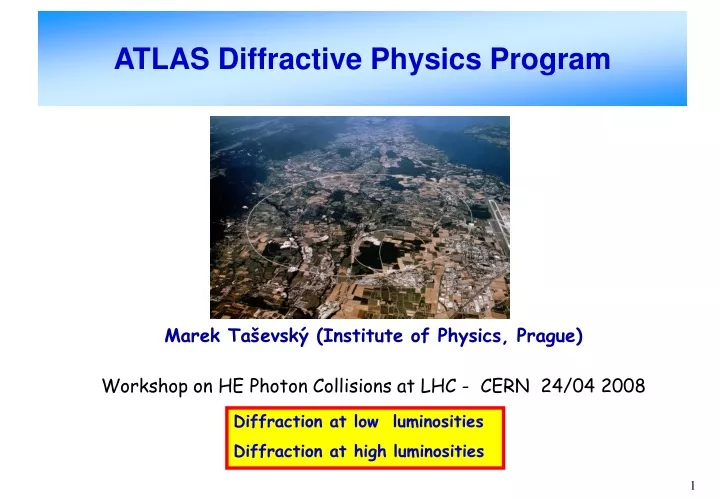 atlas diffractive physics program