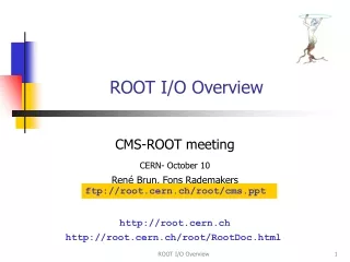 ROOT I/O Overview