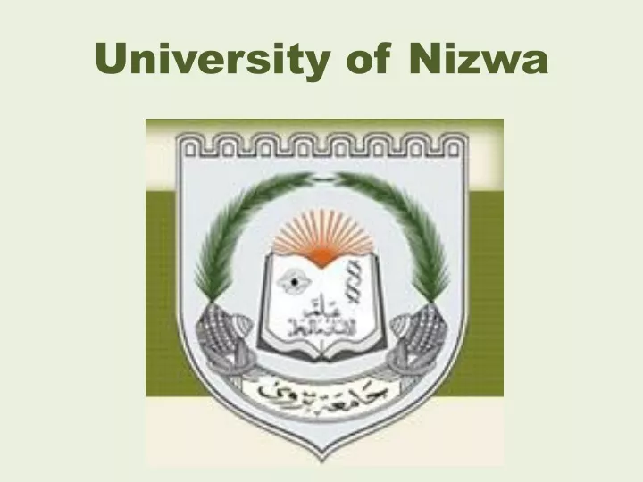 university of nizwa