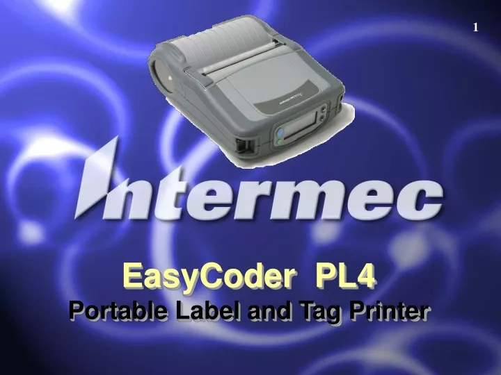 easycoder pl4 portable label and tag printer