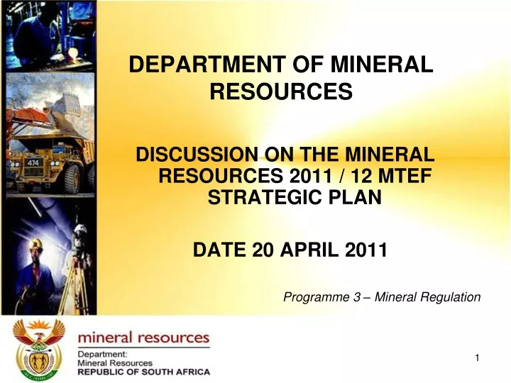 department of mineral resources