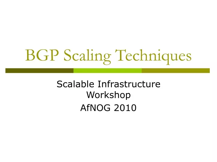bgp scaling techniques