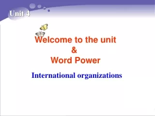 International organizations