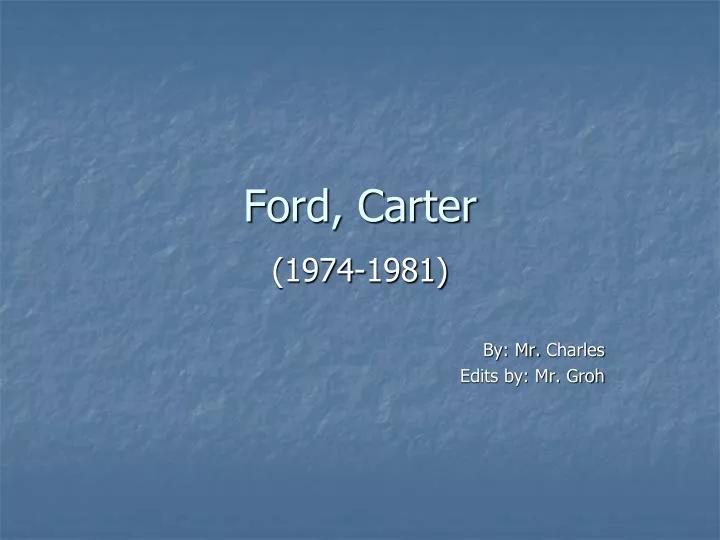 ford carter