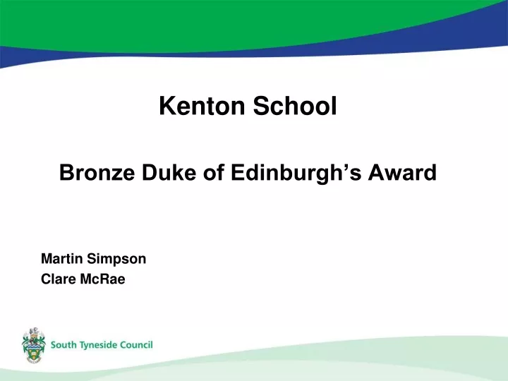 kenton school bronze duke of edinburgh s award martin simpson clare mcrae