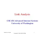 Link Analysis - slide 1