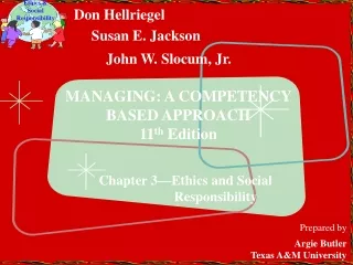 MANAGING: A COMPETENCY BASED APPROACH 11 th  Edition