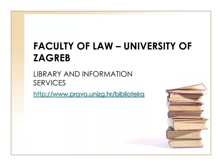 faculty of law university of zagreb